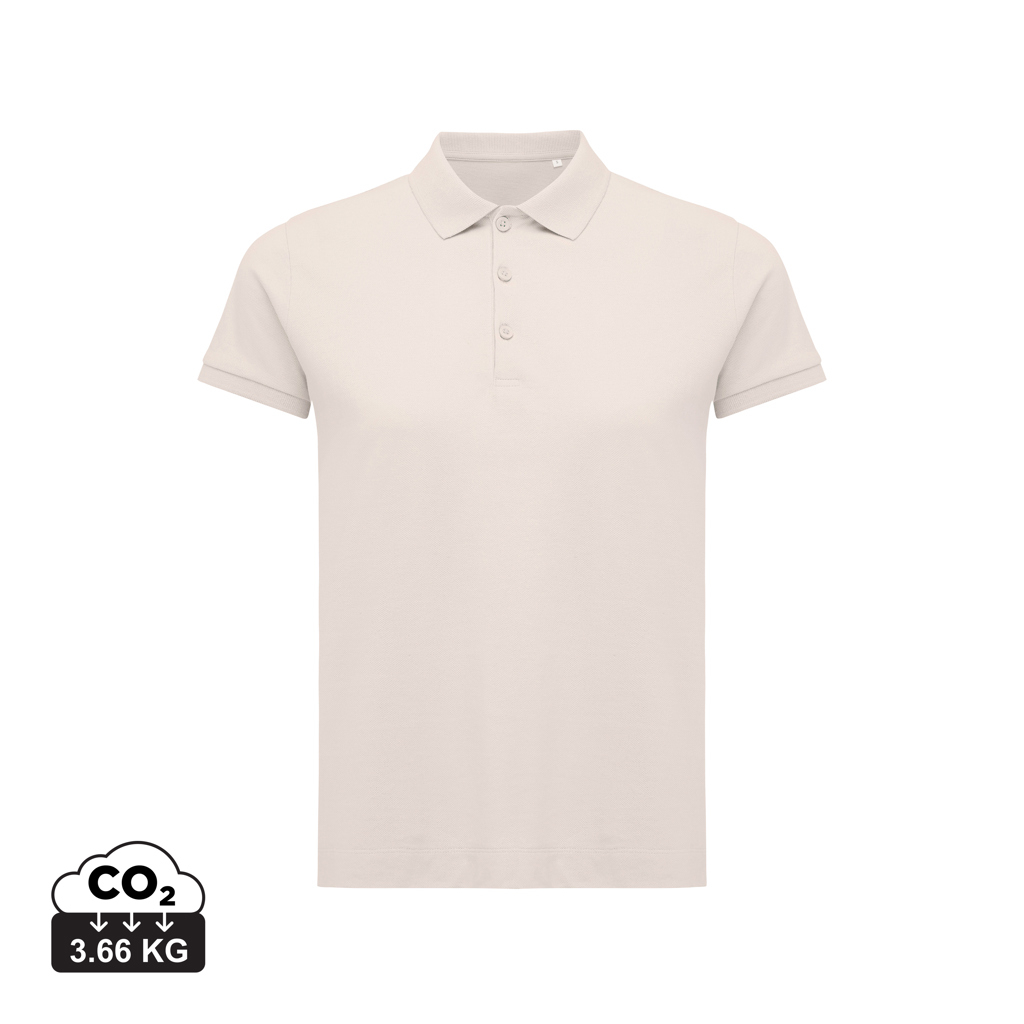 Polo publicitaire Femme coton recyclé 220g Yosemite Iqoniq cloud pink